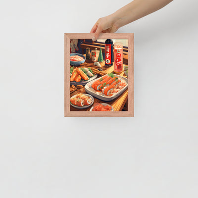 Sushi feast - 8"x10" Framed poster